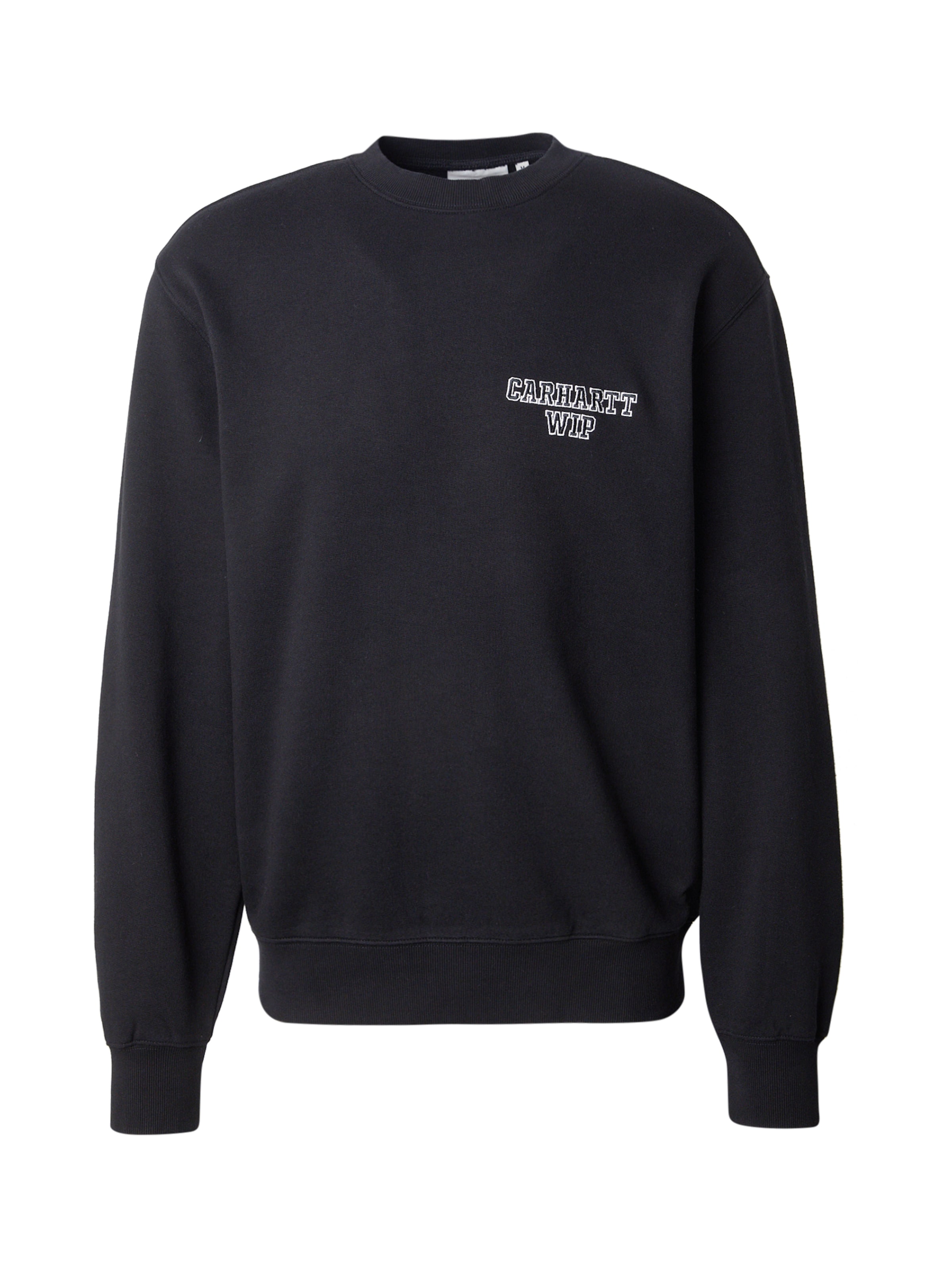 Carhartt WIP Sweatshirt 'Alumni' in Black / White, Item view