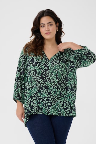 KAFFE CURVE - Blusa 'KCJanni' em verde: frente