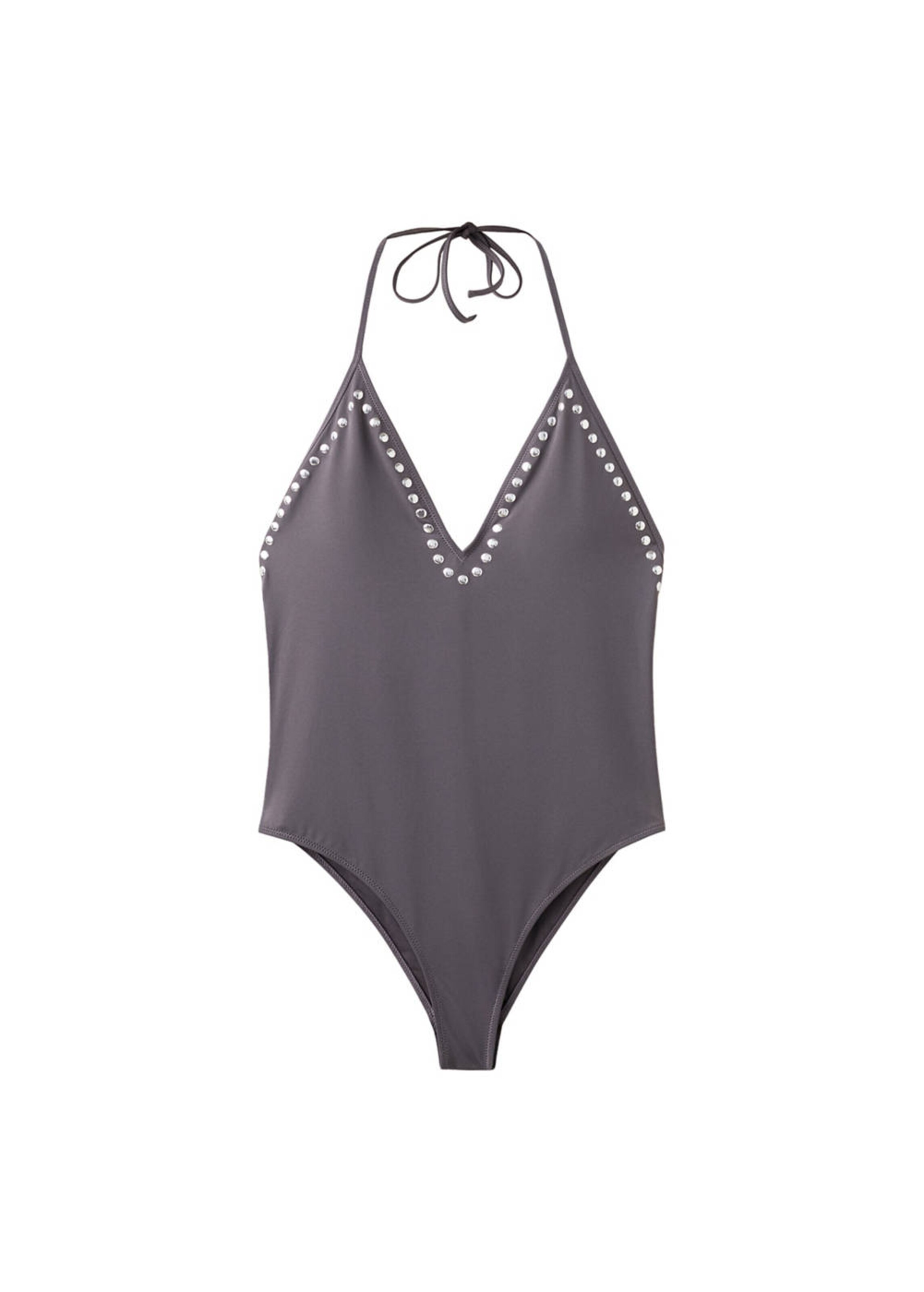 MANGO Swimsuit 'Siracusa' in Grey / Silver, Item view