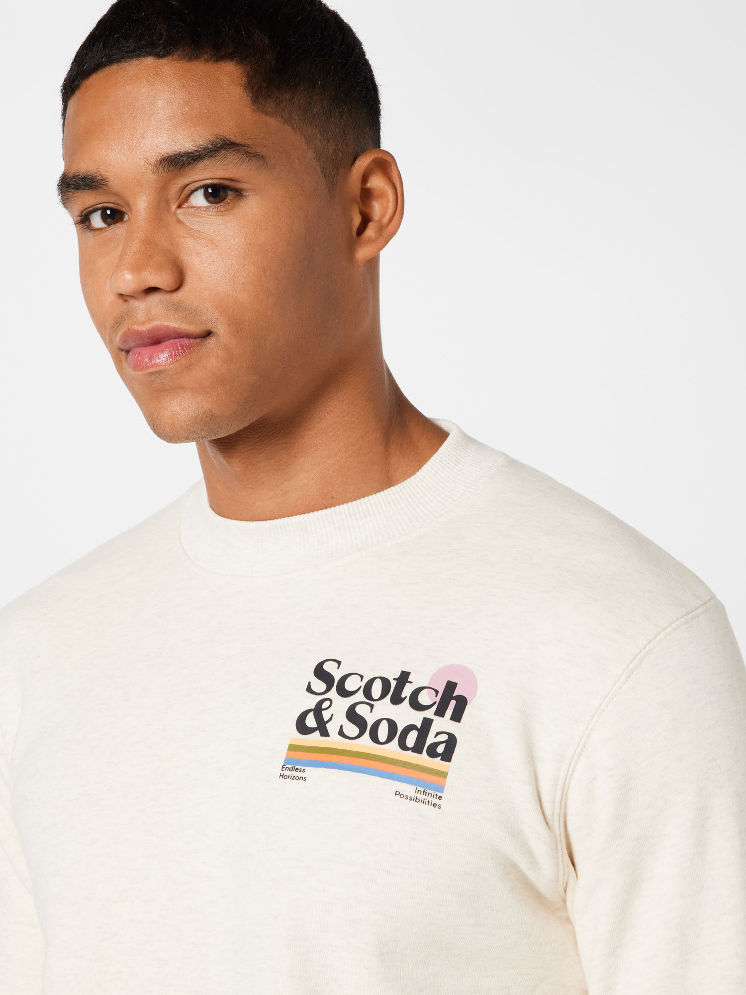 Sweat-shirt SCOTCH & SODA en Beige 