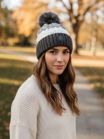 Kumixi Beanie 'Bommelmütze' in Grey