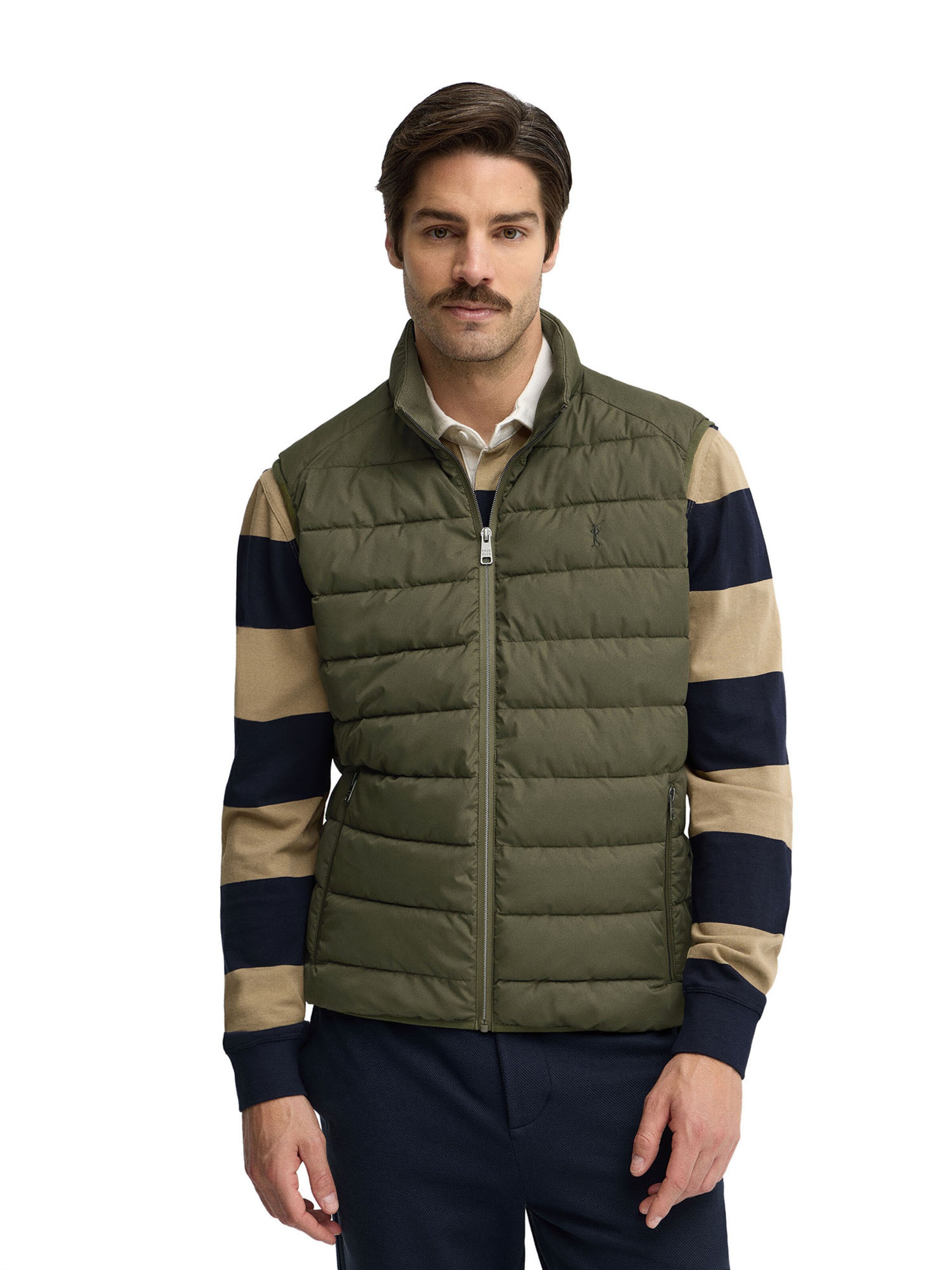 Polo Club Vest in Green