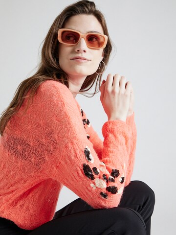 TAIFUN Pullover i orange