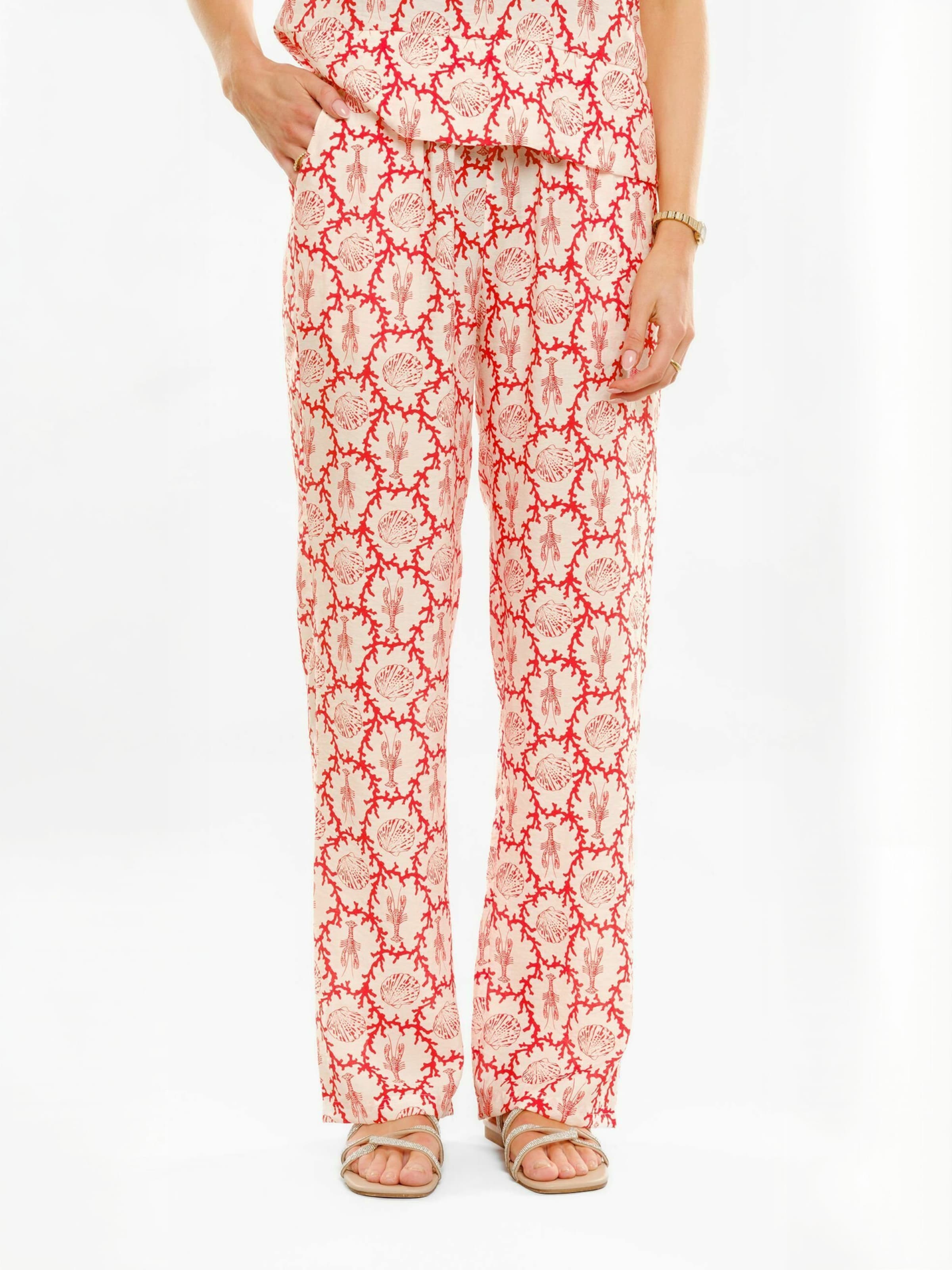 Liberte Essentiel Regular Broek ' LOBBI ' in Rood