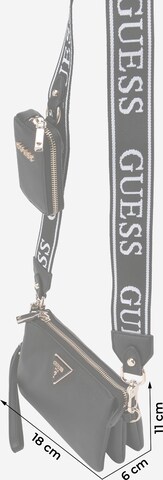 GUESS - Mala de ombro 'LATONA MINI' em preto