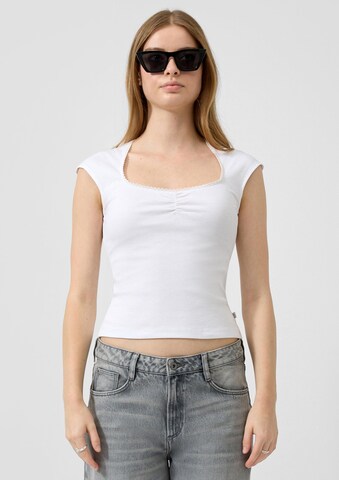 QS Shirt in Wit: voorkant