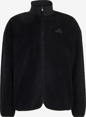 Giacca di pile funzionale 'City Tech' di ADIDAS SPORTSWEAR in nero: frontale