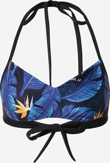NEBBIA Hauts de bikini 'Earth Powered' en bleu / bleu marine / orange, Vue avec produit