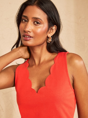 love & roses - Top en naranja