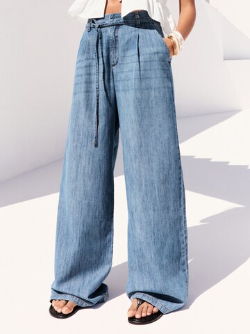 Pull&Bear Wide Leg Jeans i blå: forside
