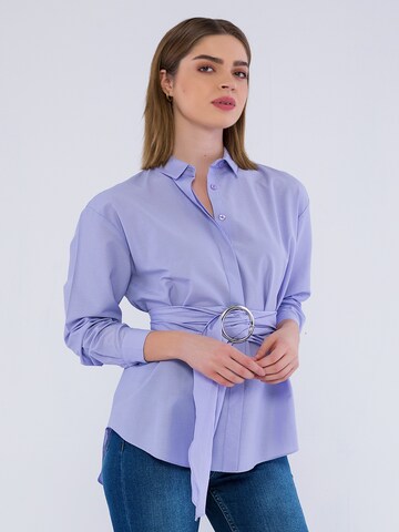 Edoardo Caravella Blouse ' Mary ' in Purple