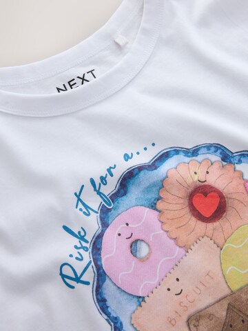 Next T-Shirt 'Biscuit' in Weiß