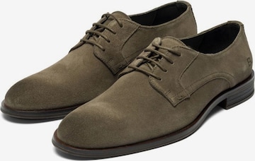 Bianco Lace-Up Shoes in Green
