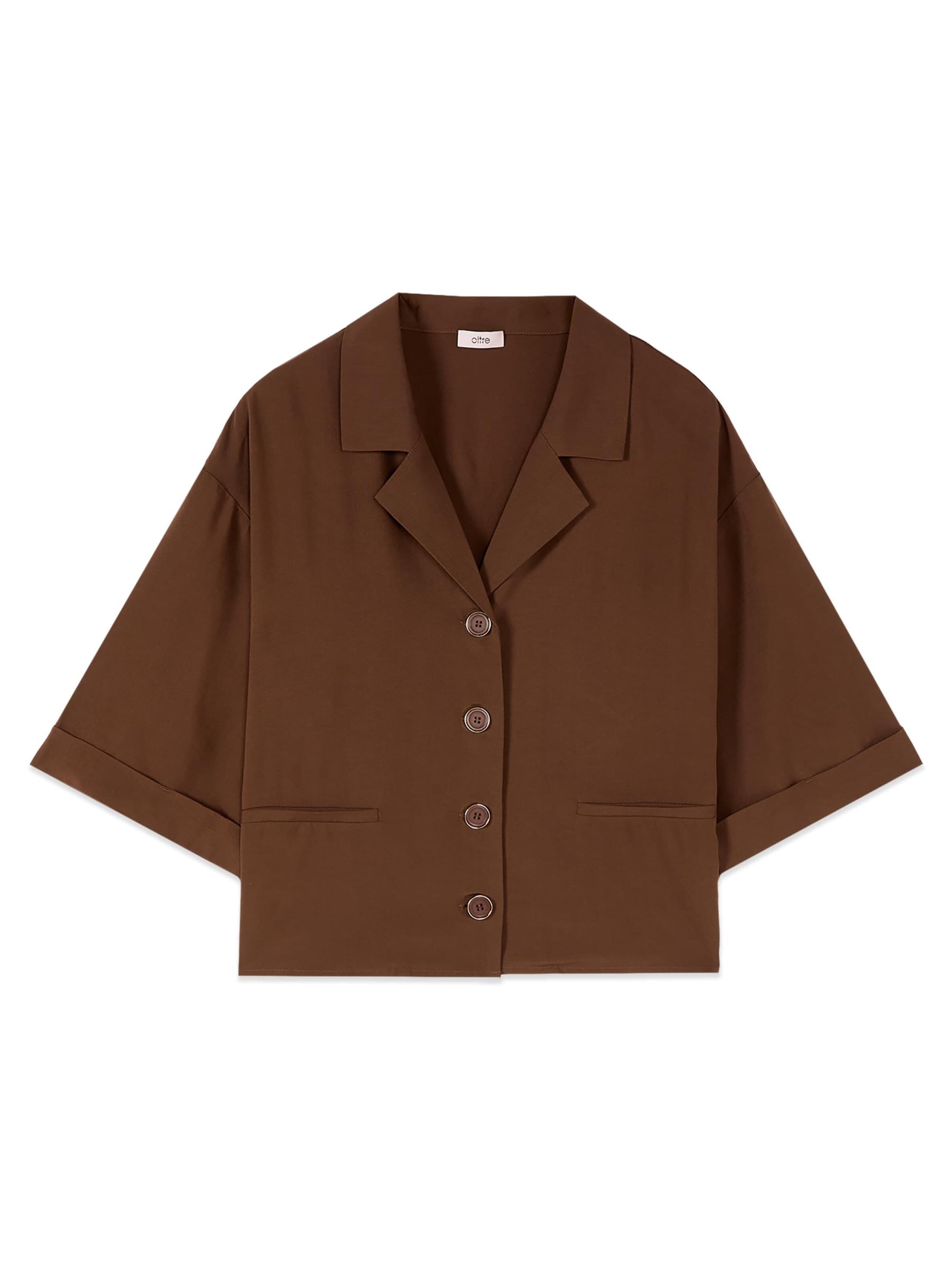 Chemisier oltre en marron : devant
