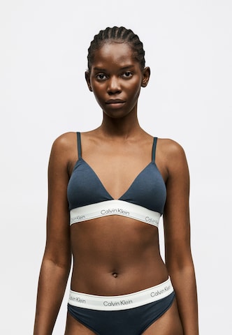 Calvin Klein Underwear Треугольник Бюстгальтер в Синий: спереди