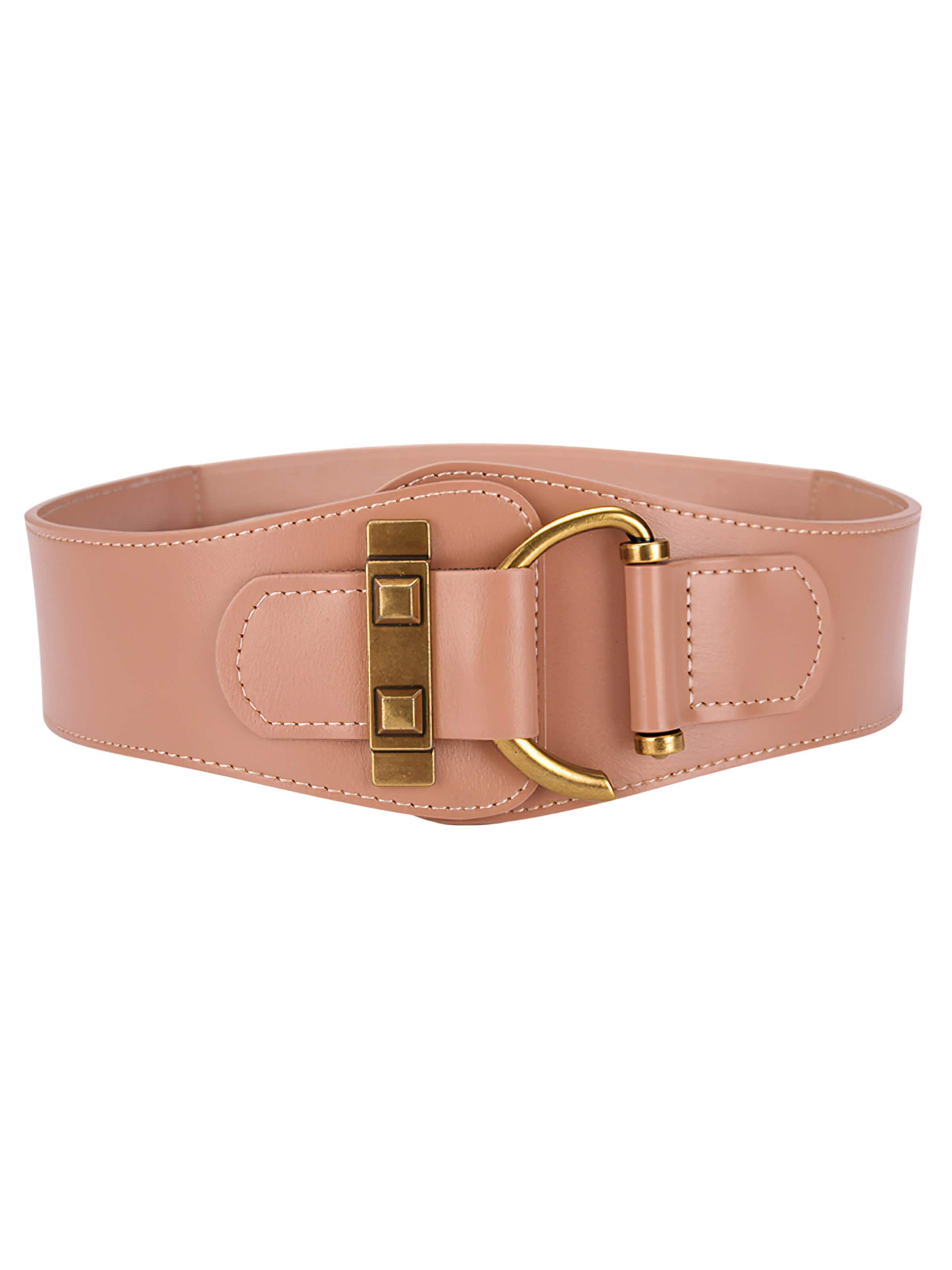 Magicshe Belt 'Breiter Taillengürtel Leder Elastisch' in Pink: front