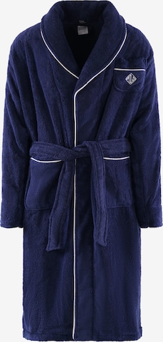 Peignoir long ' Essentials ' Polo Ralph Lauren en bleu : devant