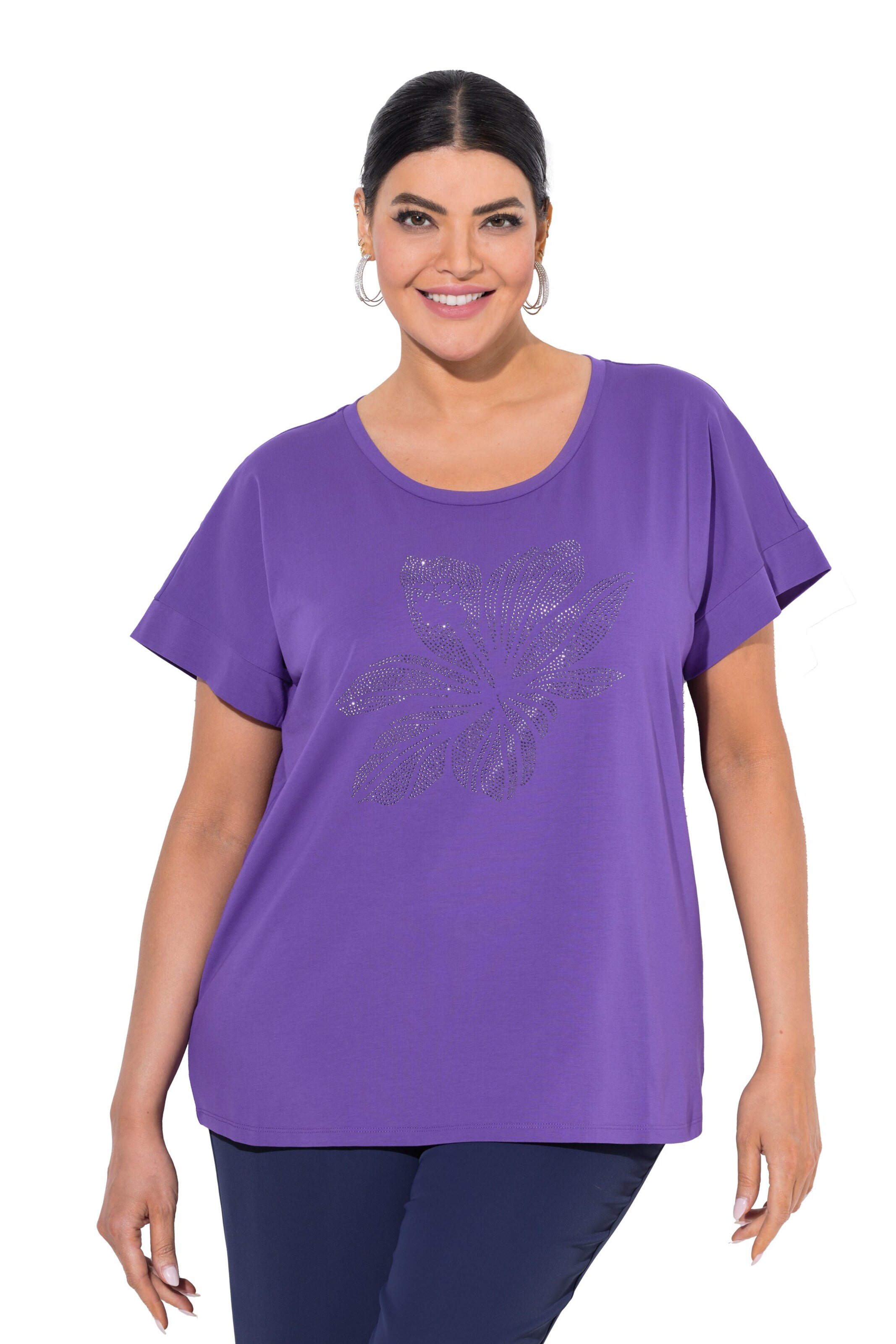 Ulla Popken Shirt in Purple: front