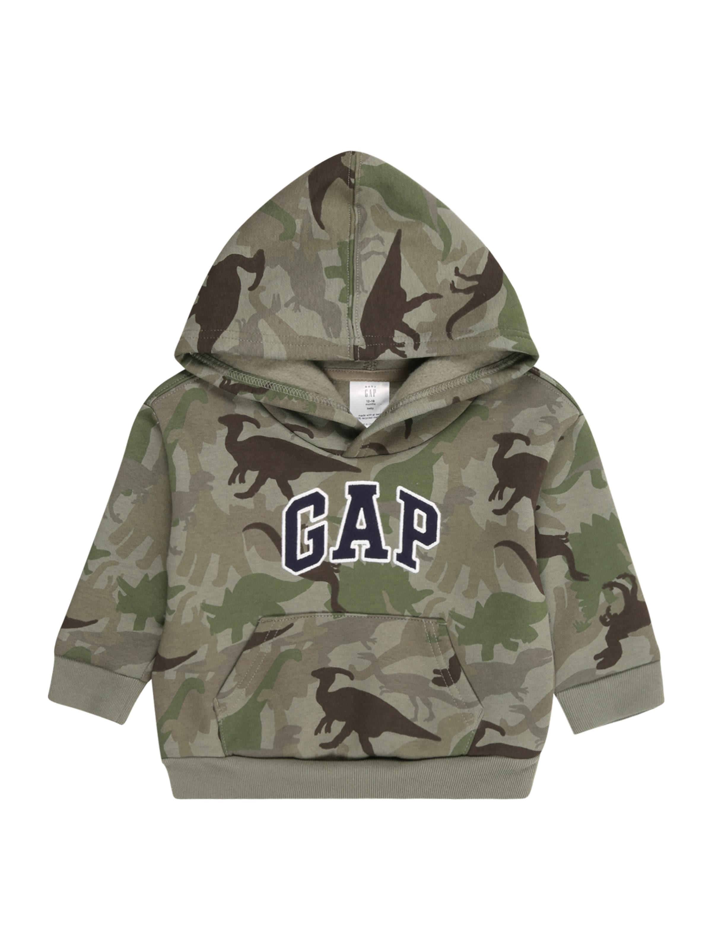 GAP Μπλούζα φούτερ 'NVLTY' σε πράσινο: μπροστά