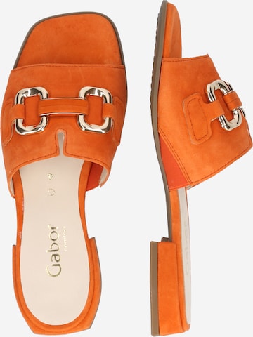GABOR - Sapato aberto em laranja