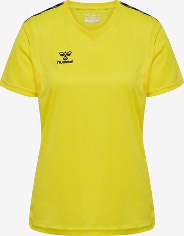 T-shirt fonctionnel 'Authentic' Hummel en jaune : devant