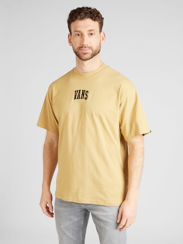 T-Shirt VANS en marron : devant