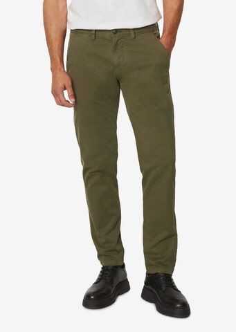 Regular Pantalon chino 'Stig' Marc O'Polo en vert : devant