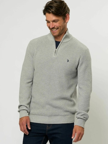 U.S. POLO ASSN. Neulepaita 'Rafael' värissä harmaa: etupuoli