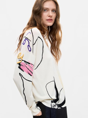 Desigual Pulóver - fehér