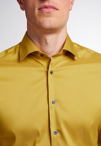 ETERNA Slim fit Button Up Shirt in Yellow