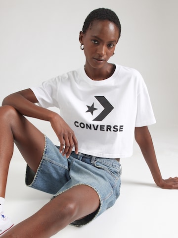 CONVERSE Футболка 'Star Chevron' в Белый: спереди