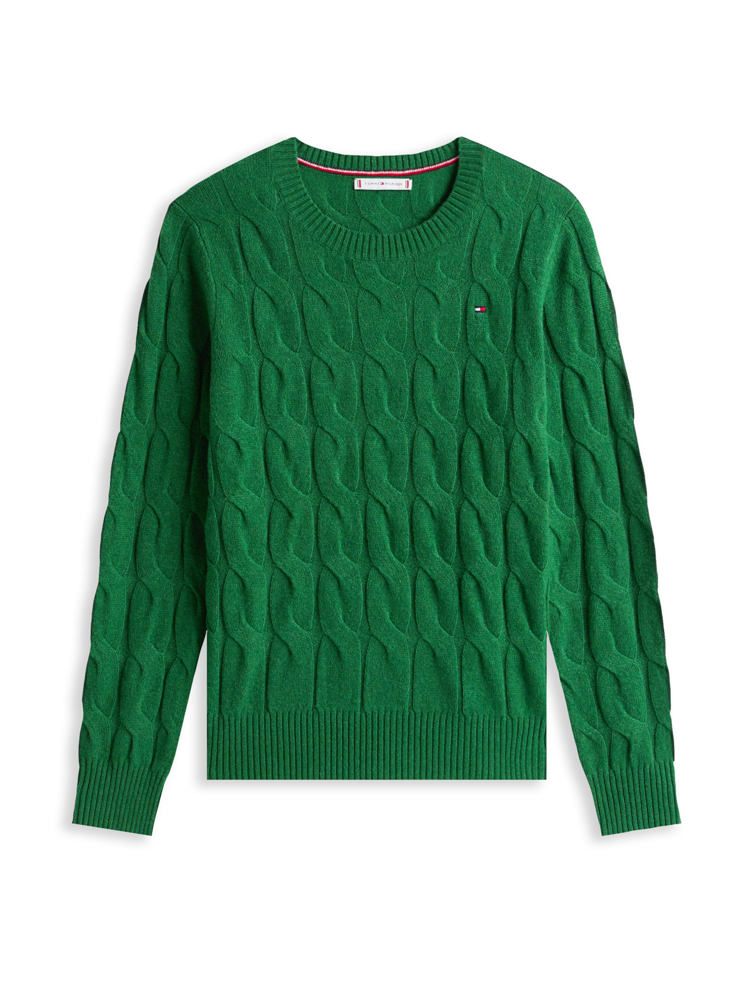 TOMMY HILFIGER Pullover in Grün: Vorderseite