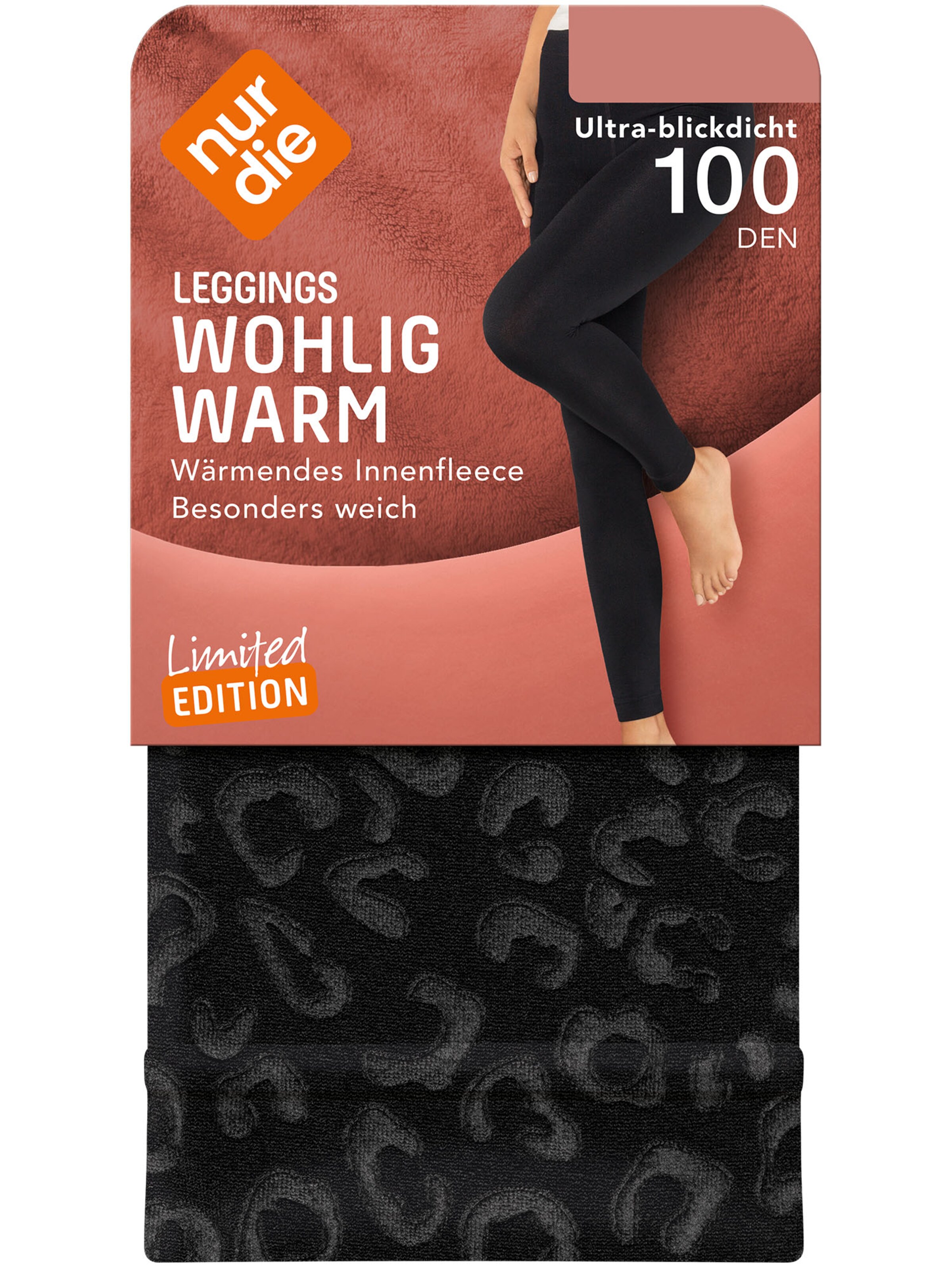 Skinny Leggings ' Wohlig-Warm ' Nur Die en noir