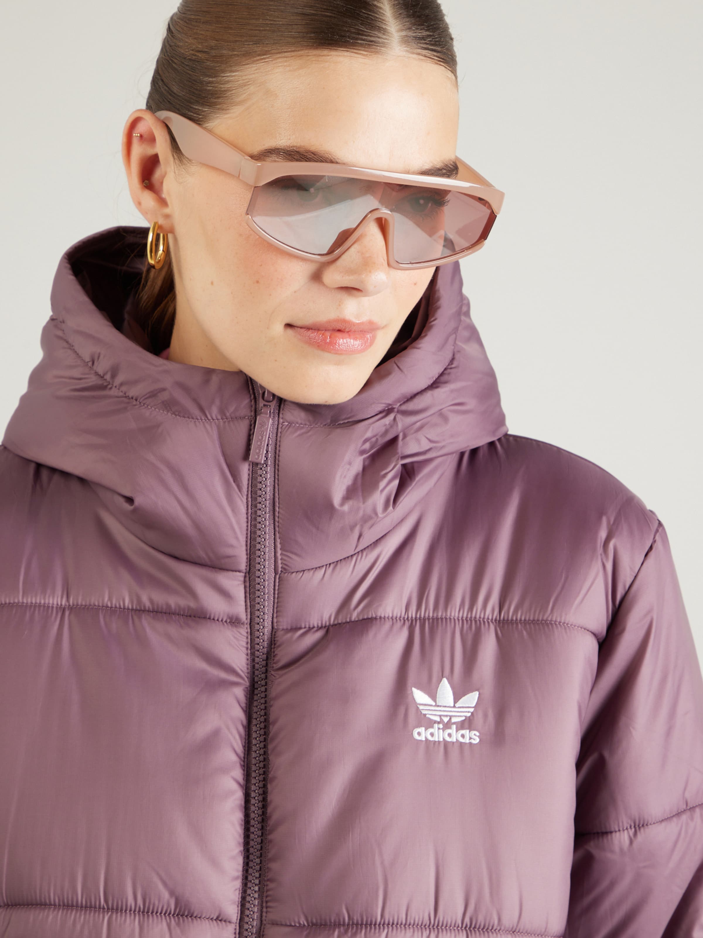 ADIDAS ORIGINALS Winter Jacket in Mauve ABOUT YOU