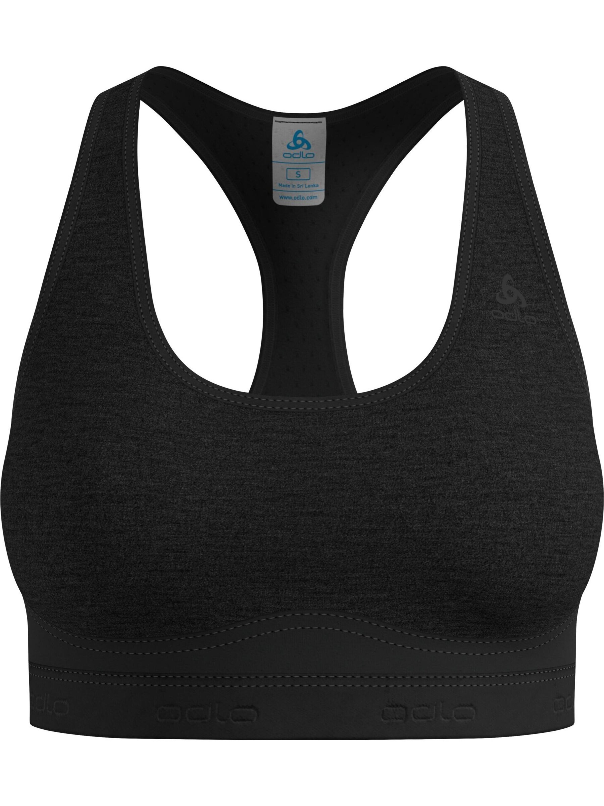 ODLO Sport bh 'ASCENT PW MEDIUM' in XS/A/B/C in de kleur Zwart, Productweergave