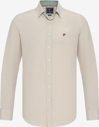DENIM CULTURE Button Up Shirt 'Kendrick' in Beige / Red / White, Item view