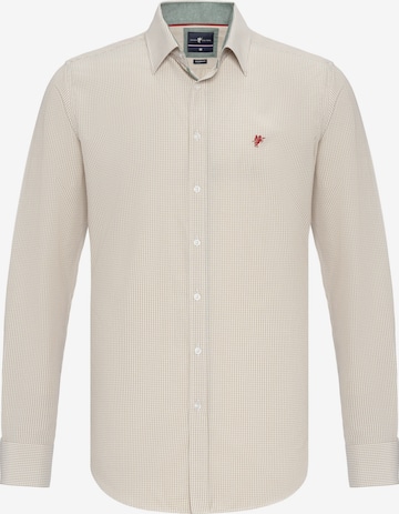 DENIM CULTURE Button Up Shirt 'Kendrick' in Beige: front