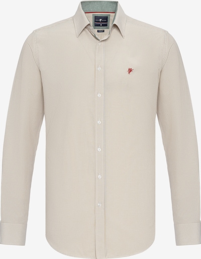 DENIM CULTURE Chemise 'Kendrick' en beige / rouge / blanc, Vue avec produit