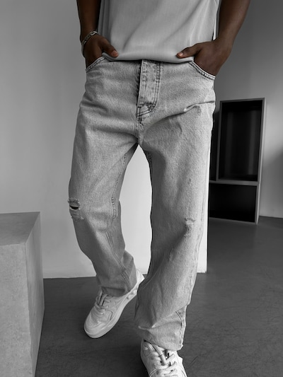 Kleidermafia Jean 'Baggy Torn Jeans - Grey' en 29 en gris, Vue avec produit