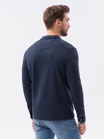 Veste de survêtement 'B1071' Ombre en bleu