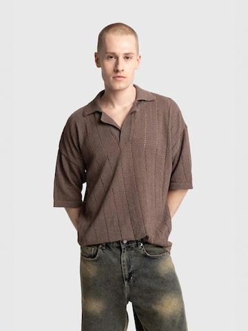 Giesto Shirt 'T-Shirts' in Bruin: voorkant