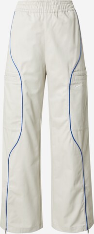 Nike Sportswear Wide leg Pants in Beige: front