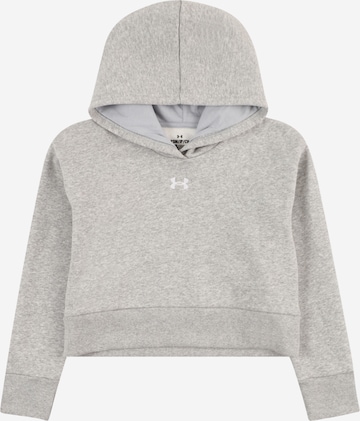 UNDER ARMOUR - Sweatshirt de desporto 'Rival' em cinzento: frente