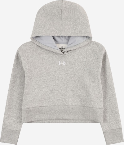 UNDER ARMOUR Sweat de sport 'Rival' en gris chiné / blanc, Vue avec produit