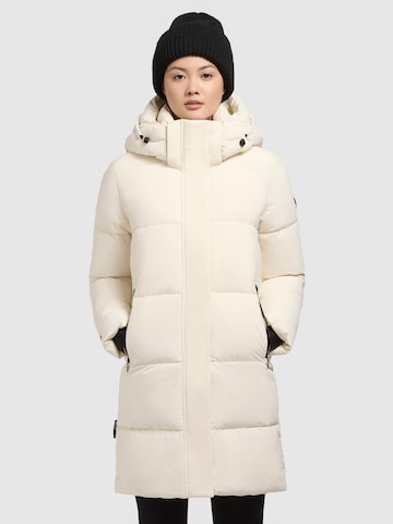 khujo - Casaco de inverno ' HAYA MATT ' em branco: frente