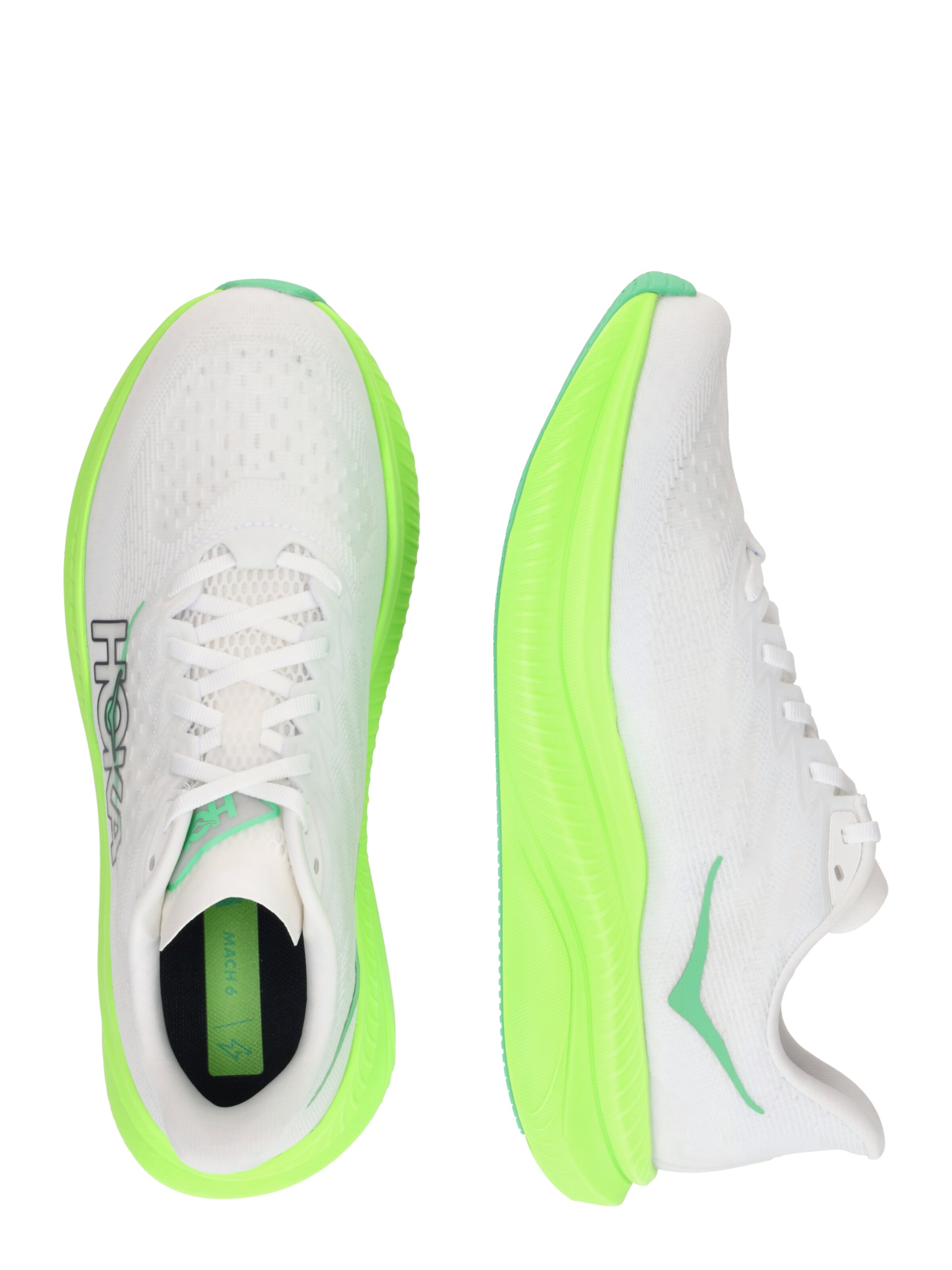 balta HOKA Bėgimo batai 'MACH 6'