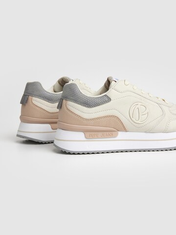 Pepe Jeans Sneakers 'RUSPER MINIMAL' in Beige