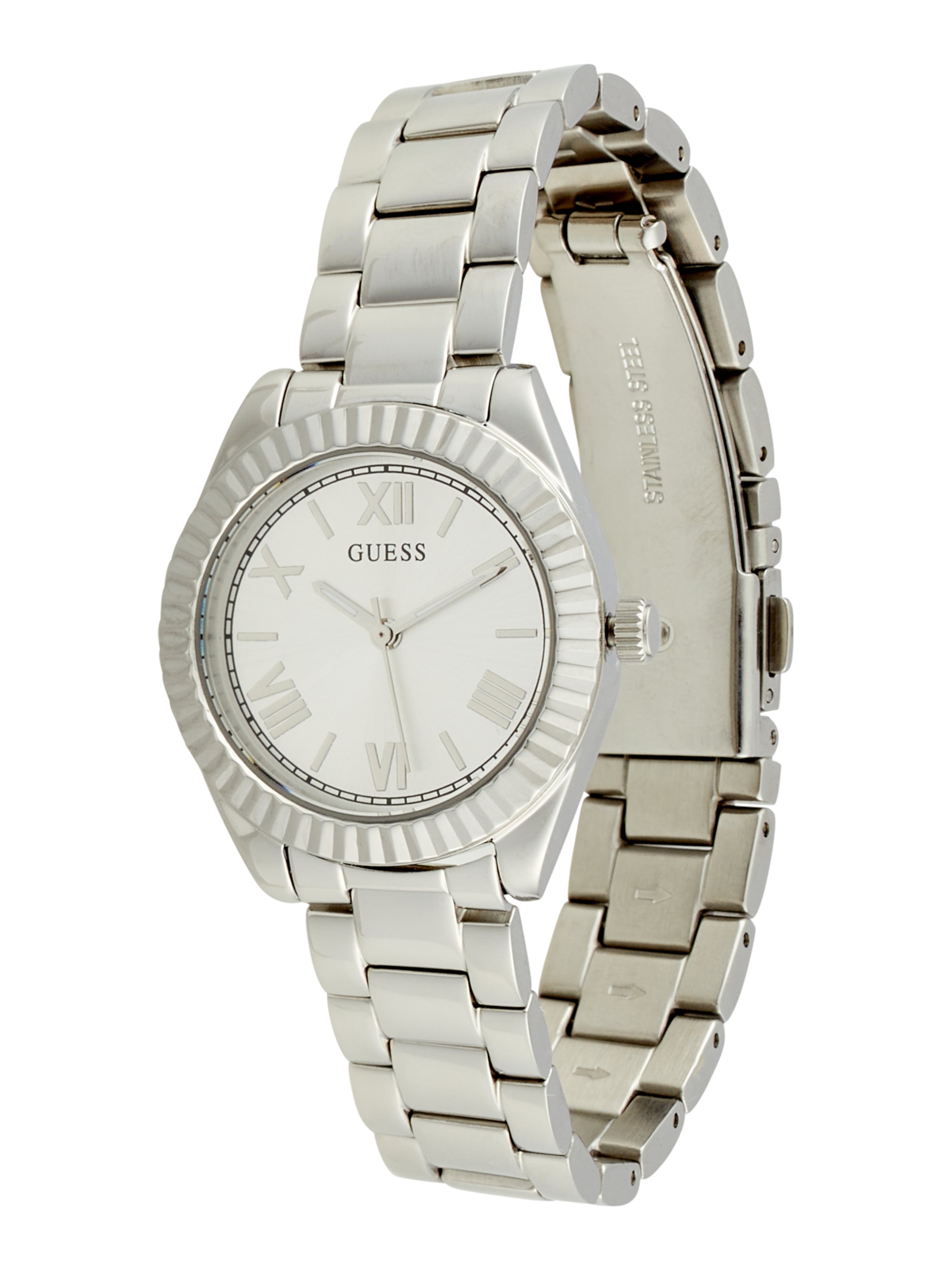 GUESS Uhr 'Mini Luna' in Silber: Vorderseite