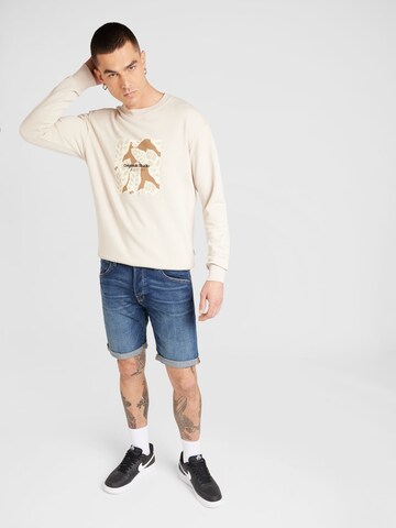 JACK & JONES Sweatshirt 'JORSEQUOIA' in Beige