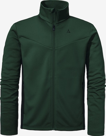 Schöffel Athletic fleece jacket 'Pine' in Green: front